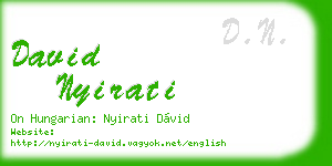 david nyirati business card
